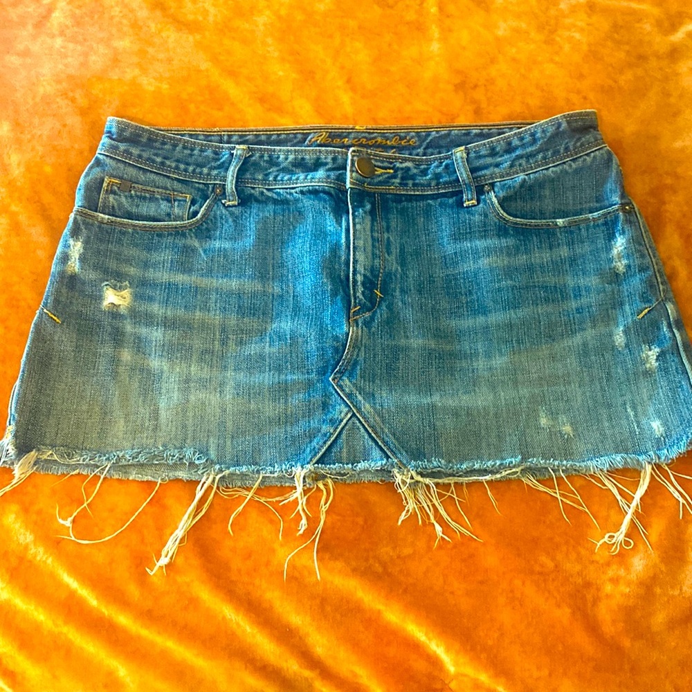 Abercrombie and fitch mini denim skirt